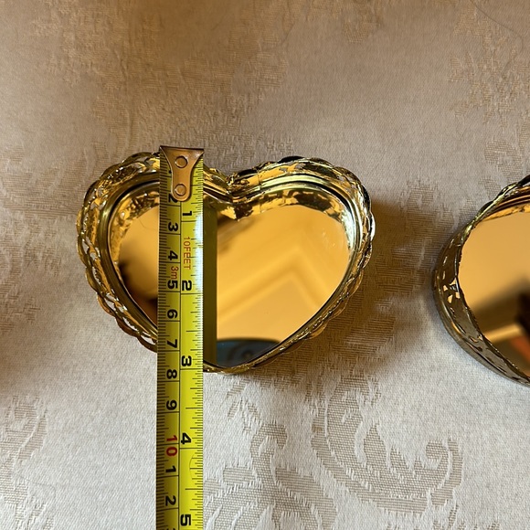 Vintage gold mirrored miniature jewelry trays, new old stock - Picture 6 of 11